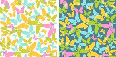 Clásico vector modelo con vistoso mariposas