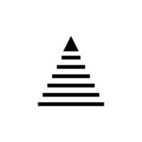 pyramidal organization vector icon illustration