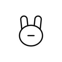 bunny vector icon illustration