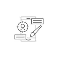 Digital business, ui vector icon illustration