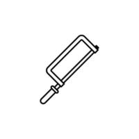 saw for metal vector icon illustration