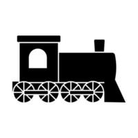 Steam locomotive vector icon illustration