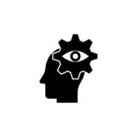 vision in mind vector icon illustration