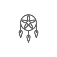 Dreamcatcher, USA vector icon illustration