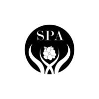 spa salon logo vector icon illustration