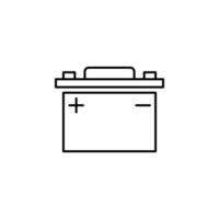 auto battery vector icon illustration