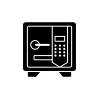 Bank, deposit, safe, safety, strongbox vector icon illustration