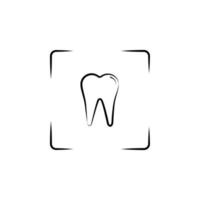 photo, tooth vector icon illustration