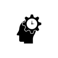 employee in mind vector icon illustration