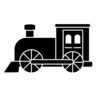 Steam locomotive vector icon illustration