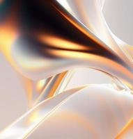 Dynamic abstract curve orange and pastel theme, artistic smooth shape photo