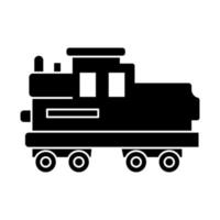 Steam locomotive vector icon illustration