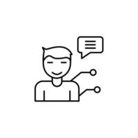 chatting, internet messaging, user vector icon illustration