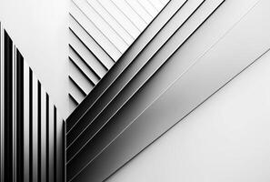 White black minimal striped background. photo