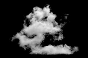 nube blanca aislada sobre fondo negro,humo texturizado,efecto pincel foto