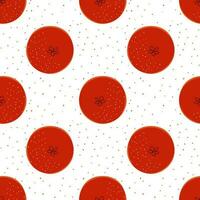 Seamless pattern with red oranges grapefruits vector illustration