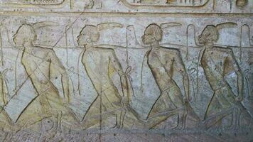 Ancient Drawings Inside The Abu Simbel Temple In Egypt video