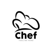 logotipo de sombrero de chef, vector de cocina hecho a mano colección de sombreros de chef, diseño de marca de producto