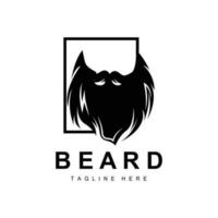 logo de barba, barbería vectorial, diseño para apariencia masculina, barbero, cabello, moda vector