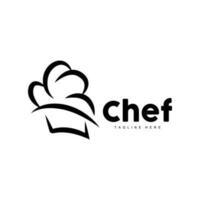 logotipo de sombrero de chef, vector de cocina hecho a mano colección de sombreros de chef, diseño de marca de producto