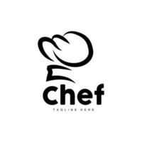 logotipo de sombrero de chef, vector de cocina hecho a mano colección de sombreros de chef, diseño de marca de producto