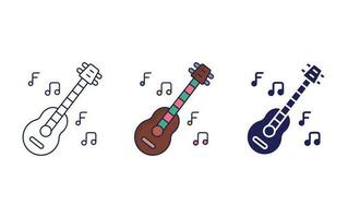 icono de vector de guitarra