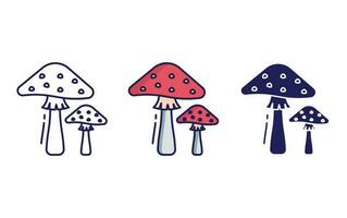 amanita vector icono