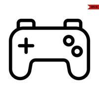 stick game play station line icon vector