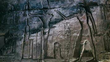 Wall Paintings In The Ancient Egyptian Temple Of Abydos video