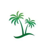 Tropical island illustration design template vector