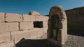 oude tempel van abydos interieur, Egypte video