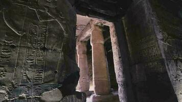 Ancient Temple Of Abydos Interior, Egypt video