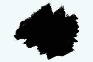 Black color grunge splatter effect vector