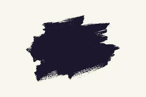 Black ink grunge brush stroke vector