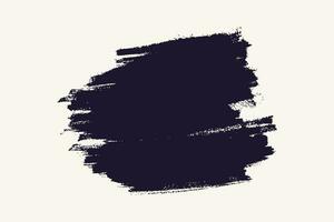 Thick black brush stroke vector