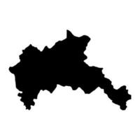 riscani distrito mapa, provincia de Moldavia. vector ilustración.