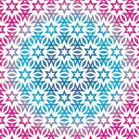 Oriental Abstract Pattern, Isolated Background. vector