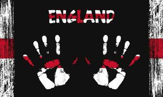 vector bandera de Inglaterra con un palma