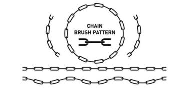 chain link pattern vector brush