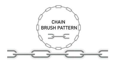 chain link pattern vector brush