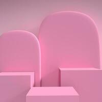 3d product podium scene background minimal abstract geometric object for cosmetic display square and portrait stories social media post. with podiums. stand for showing 3d cosmetic product photo