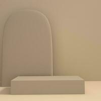 3d product podium scene background minimal abstract geometric object for cosmetic display square and portrait stories social media post. with podiums. stand for showing 3d cosmetic product photo