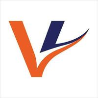 Letter v logo vector