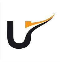 Letter u logo vector