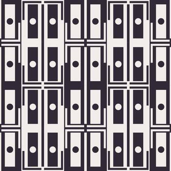 resumen geométrico negro y blanco color modelo. resumen geométrico forma sin costura modelo antecedentes. resumen geométrico modelo utilizar para tela, hogar decoración elementos, tapicería, envase vector