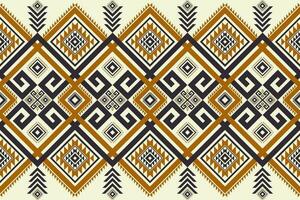 Ethnic geometric colorful vintage pattern. Aztec tribal geometric shape seamless pattern. Ethnic southwest pattern use for carpet, rug, cushion, textile border, wallpaper, etc. vector