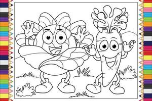 coloring pages for kids graphic vector