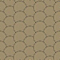 Modern vector pattern in Japanese style. Geometric black patterns on a gold background, circles in the sand. Modern illustrations for wallpapers, flyers, covers, banners, minimalistic ornaments
