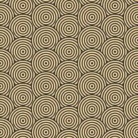 Modern vector pattern in Japanese style. Geometric black patterns on a gold background, circles in the sand. Modern illustrations for wallpapers, flyers, covers, banners, minimalistic ornaments