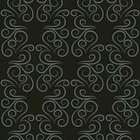 Seamless pattern, light linear pattern, monogram on a dark background. Design for banner, leaflet, print, poster, wallpaper, fabric. Abstract geometry. vector